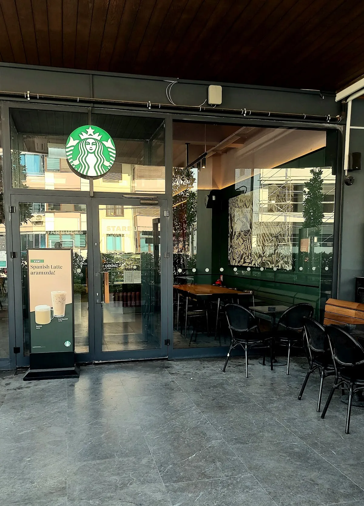 Starbucks — laptop-friendly cafe interior